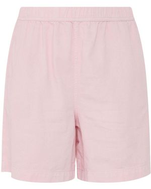 Yours Curve Denim Shorts - Pink