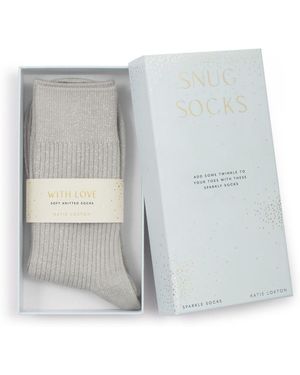 Katie Loxton Gift Boxed Sparkle Socks - Blue