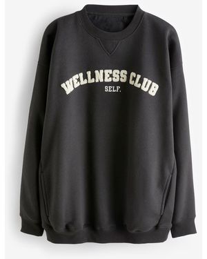 Self Wellness Club Sweatshirteu 54 (Uk 26) - Schwarz