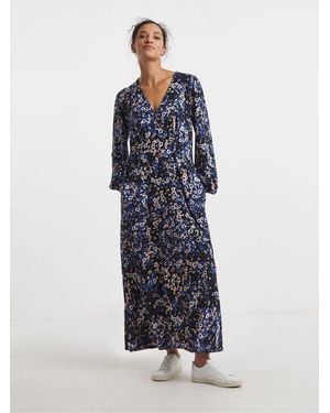 JD Williams Supersoft Jersey V-Neck Maxi Tea Dress - Blue