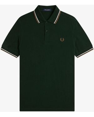 Fred Perry Twin Tipped Shirt - Green