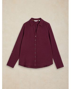White Stuff Annie Cheesecloth Shirt - Purple