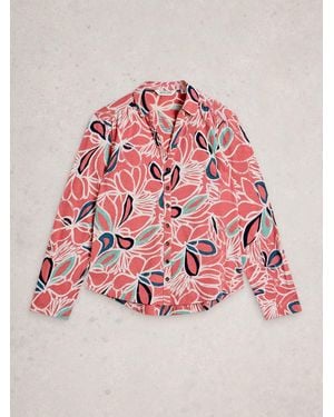 White Stuff Annie Jersey Shirt - Pink