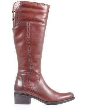 Jones Bootmaker Regular Fit Rachel Rider Boots - Red