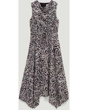 Hush Estie Cowl Neck Hanky Hem Dress - White