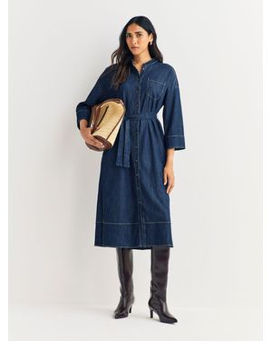 Marella Emmsarta Denim Dress - Blue