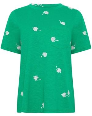 M Com Puff Print Pocket T-Shirt - Green