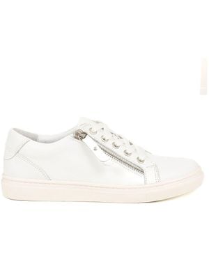 Jones Bootmaker Jones Bootmaker Padova2 Leather Lace-Up Sneakers - Natural