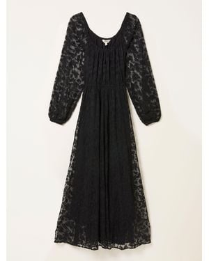 FatFace Fatface Maude Lace Midi Dress - Black