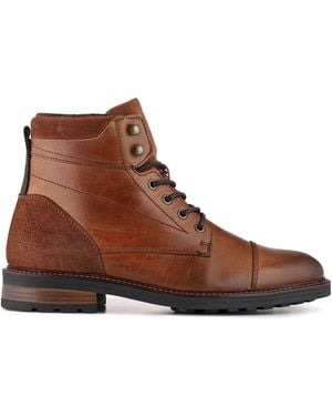 Jones Bootmaker Dusseldorf Leather Lace-Up Boots - Brown