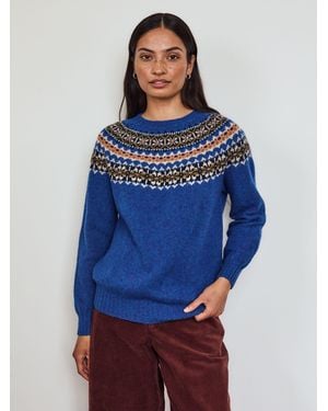 Celtic & Co. Highlands Crew Neck Sweater - Blue