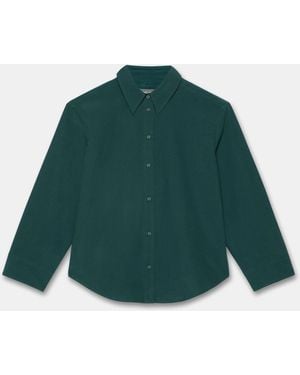 Mint Velvet Oversized Long Sleeve Shirt - Green