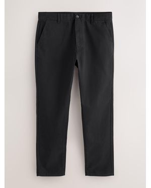 Next Slim Fit 100% Cotton Chino Pants - Black