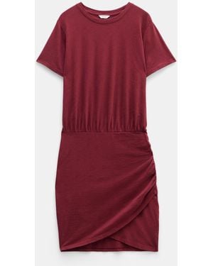 Hush Marlie Jersey Mini 100% Cotton Dress - Rot