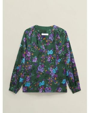Hobbs Multi Edna Floral Top - Green