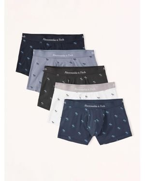 Abercrombie & Fitch Trunk Boxers 5 Pack - Blue