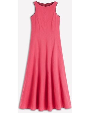 Boden Annet Linen Blend Midi Dress - Pink