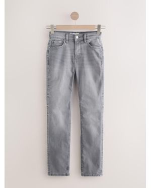 Next Slim Mid Rise Stretch Jeans - Gray