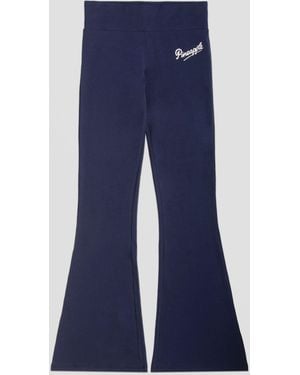 Pineapple Flare Jersey Trousers - Blue