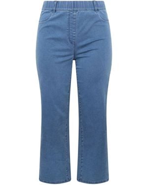 Evans Wide Leg Jeggings - Blue