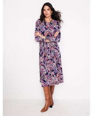 Boden Thea Long Sleeve Jersey Kleid36 R - Lila