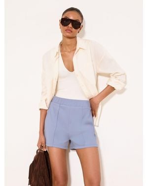 Lipsy High Waisted Shorts - Blue