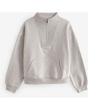 Next Graphic Mod Sweat-Oberteil Mit Rv-Kragenxx-Large - Weiß
