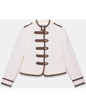 Mint Velvet Mint Velvet Contrast Military Jacket - Natural