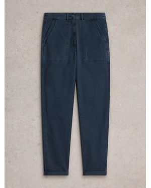 White Stuff Twister Chino Pants - Blue