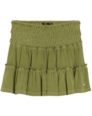 Superdry Tiered Jersey Mini Skirt - Green