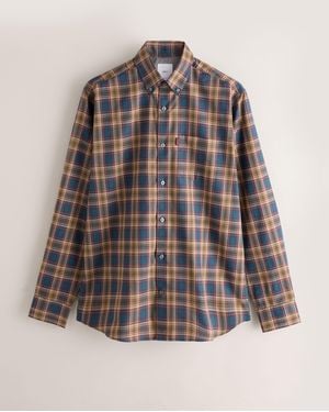 Next Regular Fit Easy Iron Button Down Long Sleeve Oxford Check Shirt - Multicolor