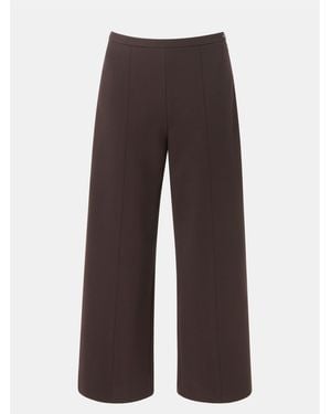 Whistles Camilla Wide Leg Pants - Brown