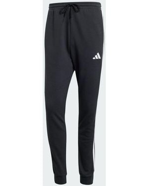 adidas Essential 3-Stripes French Terry Sweatpants - Blue