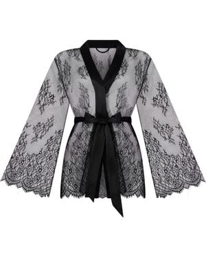 Hunkemöller Hunkemöller Allover Lace Kimono - Black