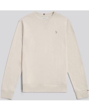 U.S. POLO ASSN. U. S. Polo Assn U. S. Polo Assn. Classic Fit Double Horsemen Sweatshirt - White