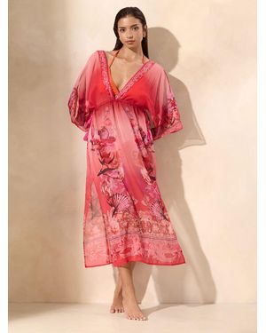 Lipsy Chelsea China Printed Maxi Kaftan - Pink