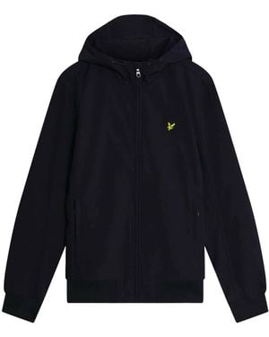 Lyle & Scott Mesh Back Softshell Hoodie - Blue