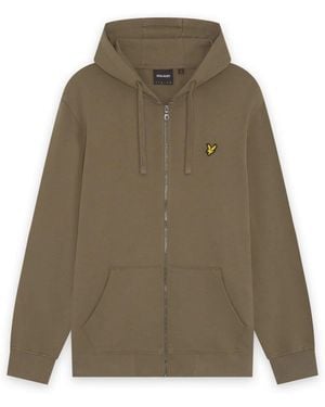 Lyle & Scott Zip Through Hoodie - Natural