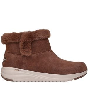 Skechers On The Go Stellar Cosy Step Shoes - Brown