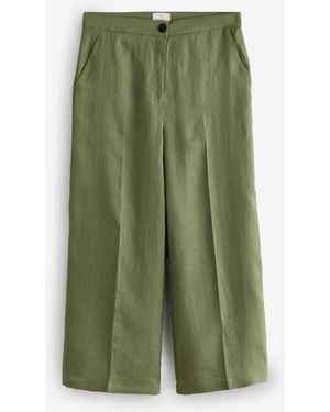 Marella Linen Pants - Green