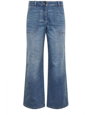 M Com Carpenter Wide Leg Jeans - Blue
