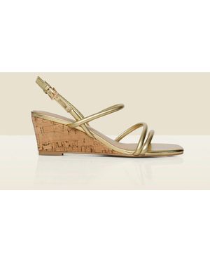 Sosandar Cork Wedge Espadrilles - Natural