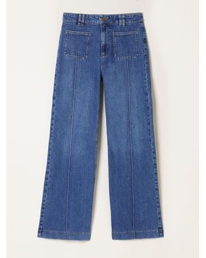 FatFace Fatface Patch Pocket Flare Jeans - Blue