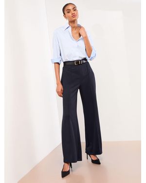 Lipsy Tall High Waist Wide Leg Pants - White