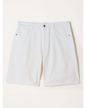FatFace Fatface Isabelle Bermuda Denim Shorts - White