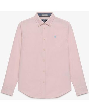 Superdry Needle Cord Long Sleeve Shirt - Pink