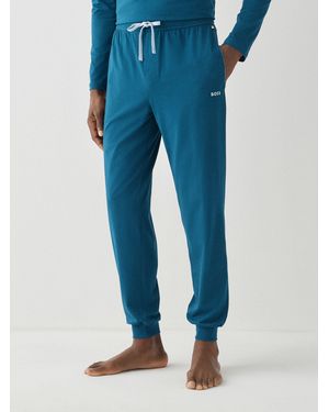 BOSS Logo Detail Classic Sweatpants - Blue