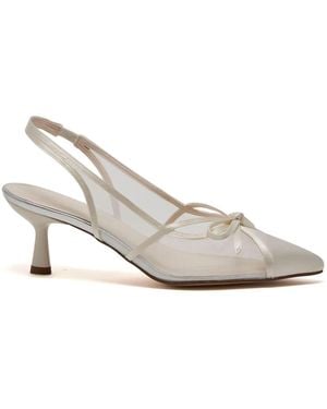 Rainbow Club Olivia Slingback-Schuhe Mit Kitten-Absatz - Weiß