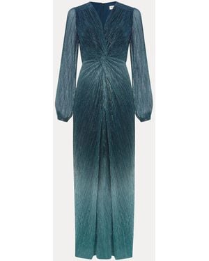 Phase Eight Petite Cherene Ombre Dress - Blue