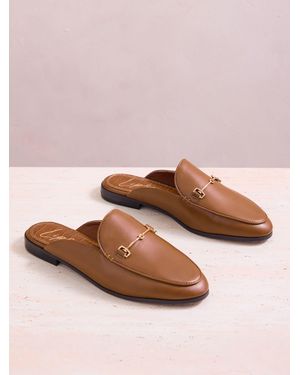 Lipsy Faux Leather Snaffle Detail Slip On Mule Loafers - Pink